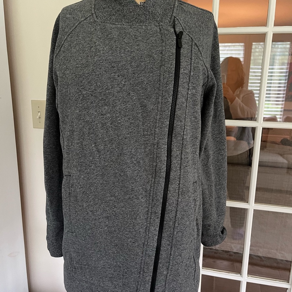 Lululemon Athletica Gray Utility Jacket with High Collar
